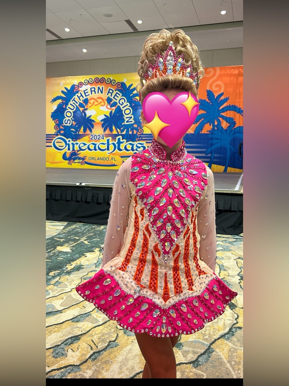 Rising Star Irish dance solo dress girls U9-U11
